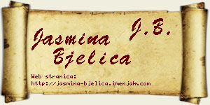 Jasmina Bjelica vizit kartica